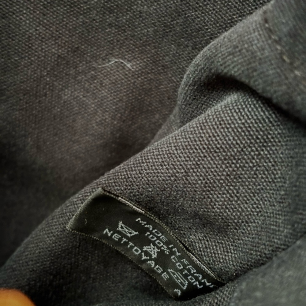 Authentic Hermès Fourre Tout MM Tote Bag Black Gray Canvas Classic & Chic - Picture 9 of 13